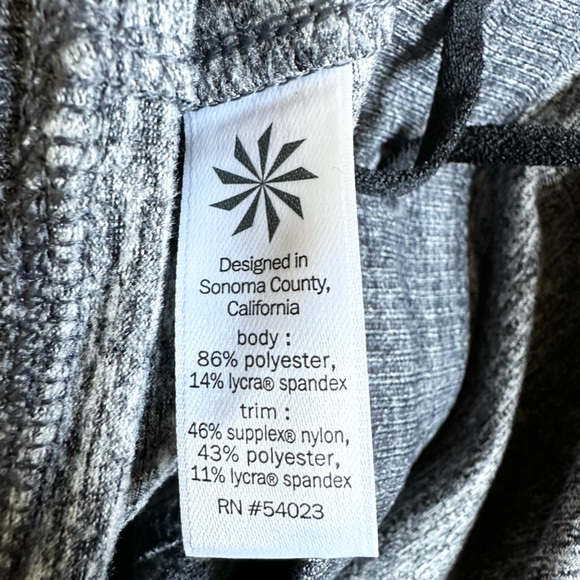 Athleta Womens Two Toned Gray Drawstring Elastic Waist Jogger Pants Size XL - Picture 4 of 8